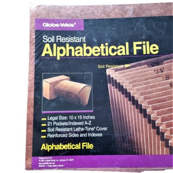 Set of 2 Accordion Folders Alphabetical & 12 Pocket Brand New - Picture 10 of 11